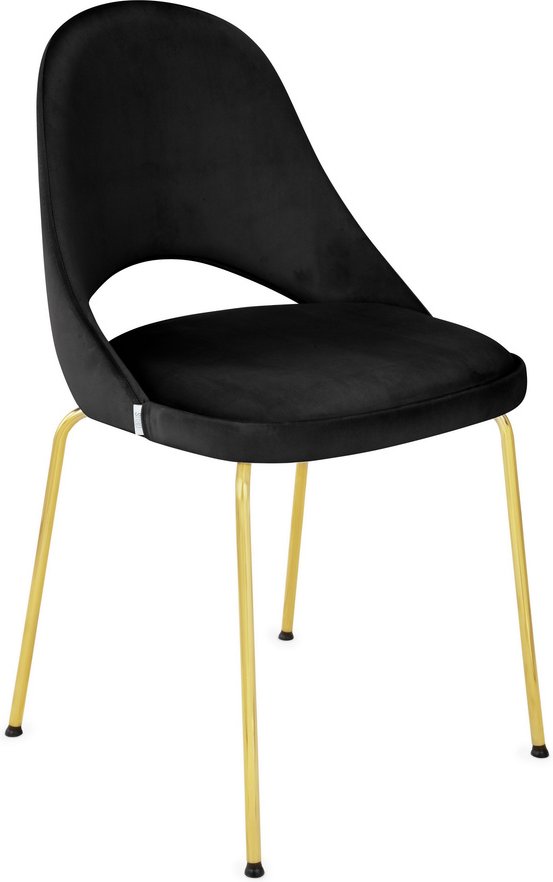 COSTA GOLD - Vierfußstuhl Schwarz