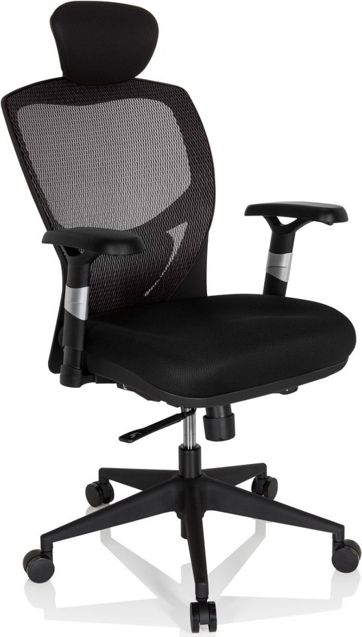 VENUS BASE - High End Bürostuhl Silbergrau/Schwarz