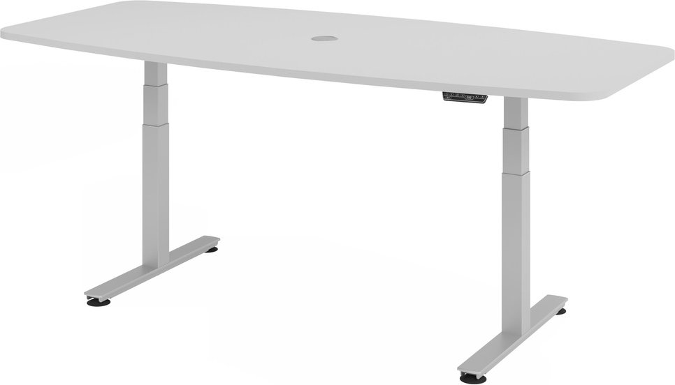 XDSM 22 S | Schreibtisch - Grau 220 x 103 elektrisch höhenverstellbar