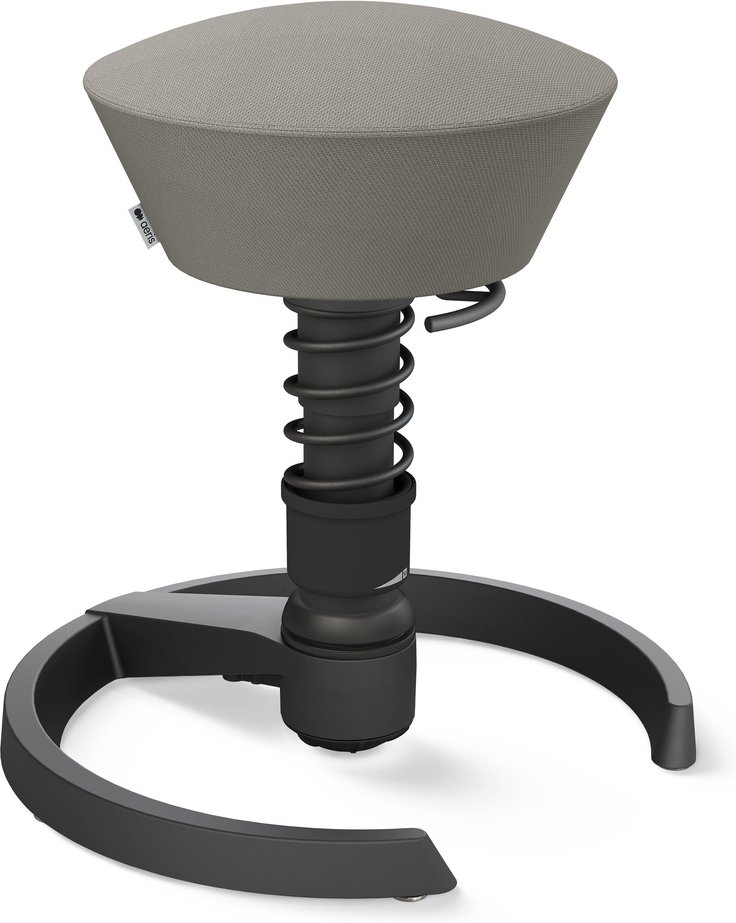 AERIS SWOPPER MIT GLEITER - Swopper Low Wollmischung Grau Gestell Schwarz