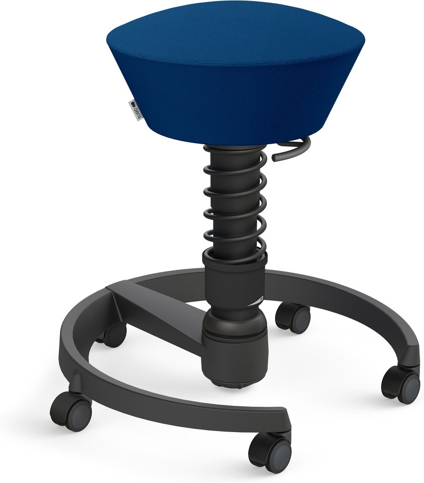 AERIS SWOPPER MIT ROLLEN - Swopper Standard Wollmischung Blau Gestell Schwarz