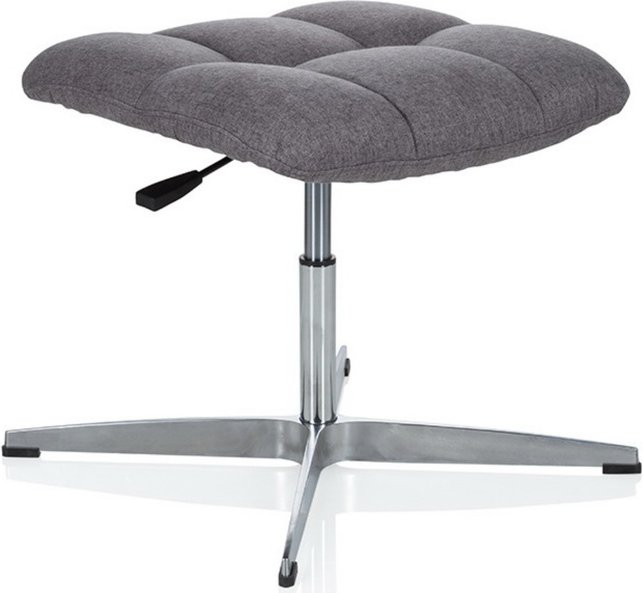 SARANTO | Stoff - Polsterhocker Grau