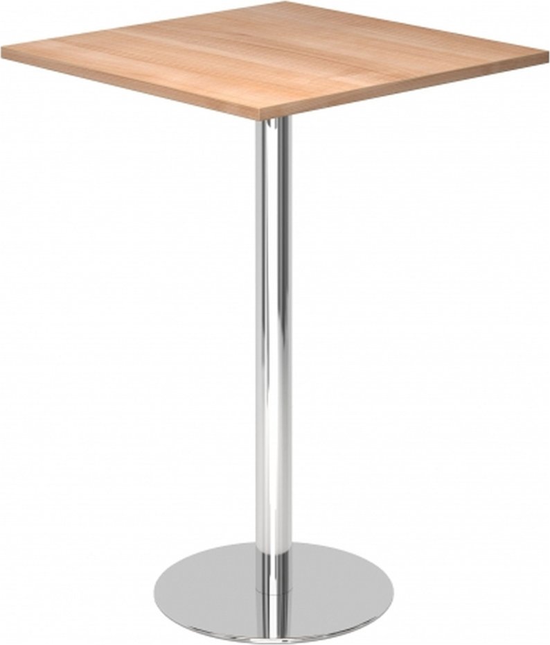 Thumbnail - BISTRO H88Q C - System Konferenztisch Nussbaum 80 x 80 Chrom
