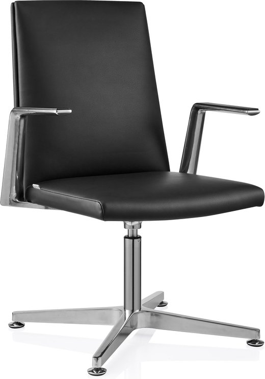 Thumbnail - AMBASSADO V - Besucherstuhl Konferenzstuhl Schwarz