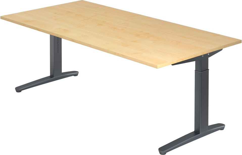 Thumbnail - XTRA XB 2E GG | Schreibtisch - Ahorn 200 x 100 höhenverstellbar