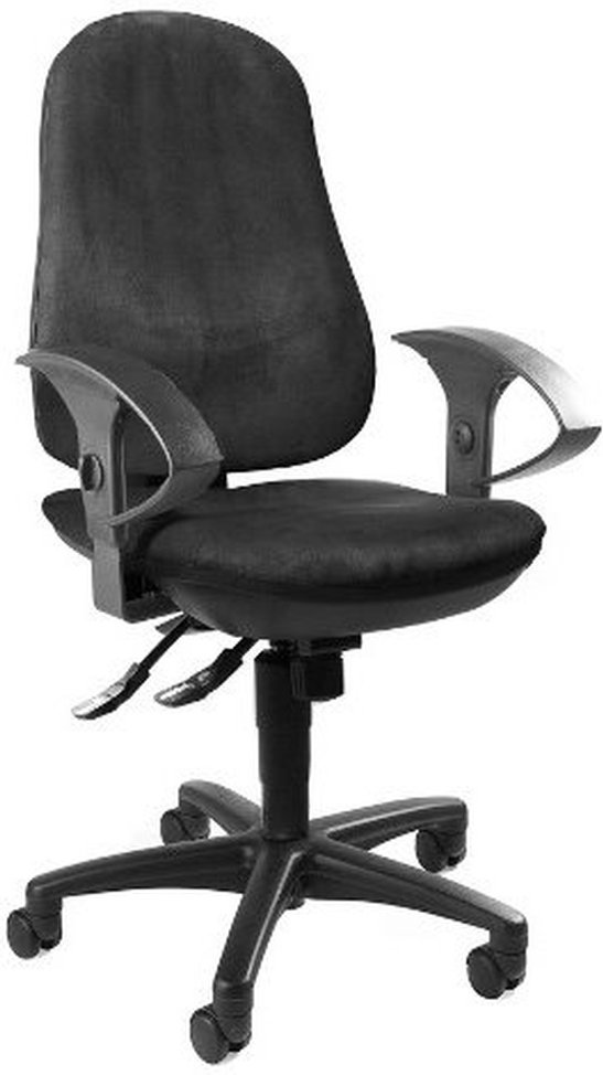 ERGO SYDNEY - Profi Bürostuhl Schwarz Stoff