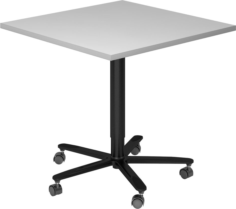 Thumbnail - BISTRO 88Q D - System Konferenztisch Grau 80 x 80 Schwarz