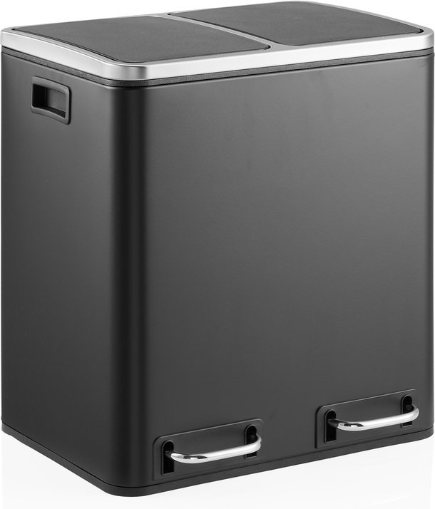 Clean 9 | 2 x 15L - Mülleimer Schwarz
