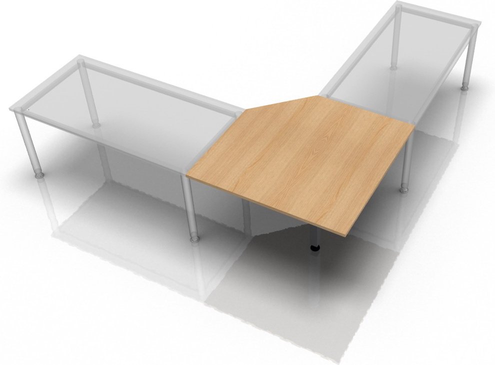 RT12 G - Trapezplatte 120x120 Eiche