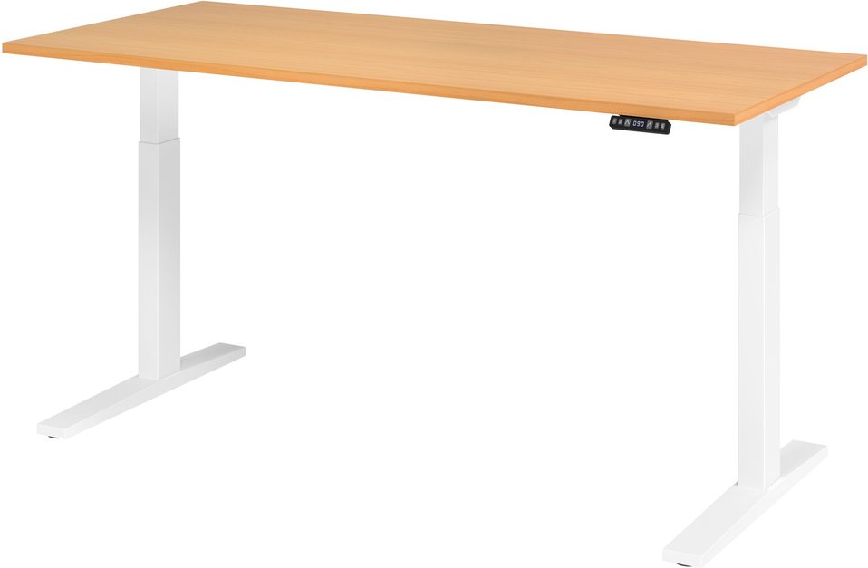 XMKA 19 W | Schreibtisch - Buche 180 x 80 elektrisch höhenverstellbar