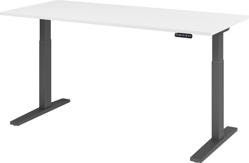 XMKA 19 G | Schreibtisch - Weiß 180 x 80 elektrisch höhenverstellbar