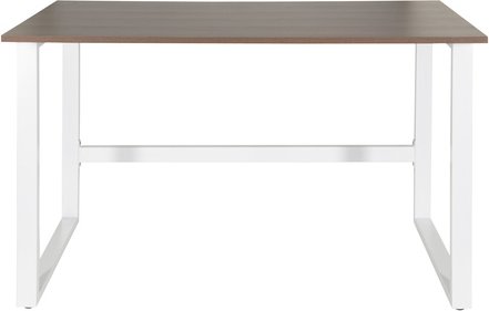 WORKSPACE LIGHT I | 120x60 - Schreibtisch Walnuss / Weiß