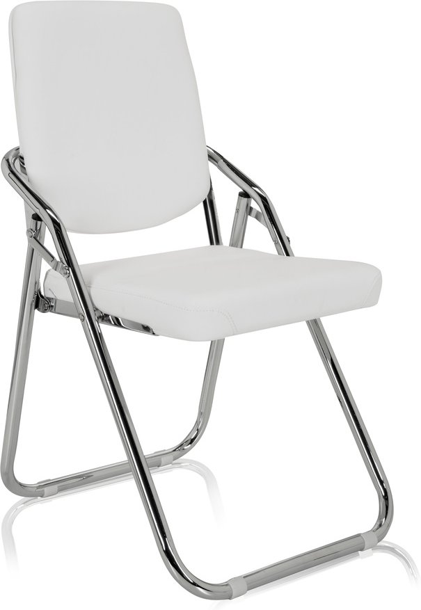 ESTO | Kunstleder - Klappstuhl Weiß
