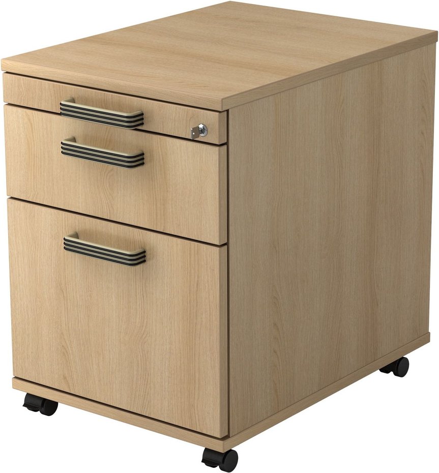 Thumbnail - SIGNA AC20 SG - Rollcontainer Eiche Streifengriff Kunststoff