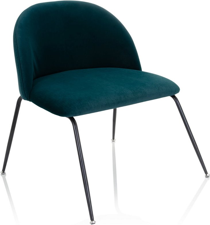 VELVO - Polsterstuhl Petrolblau