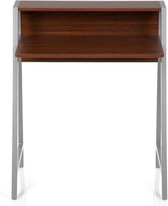 DUMONT | 78x50 5 - Schreibtisch Walnuss / Silber