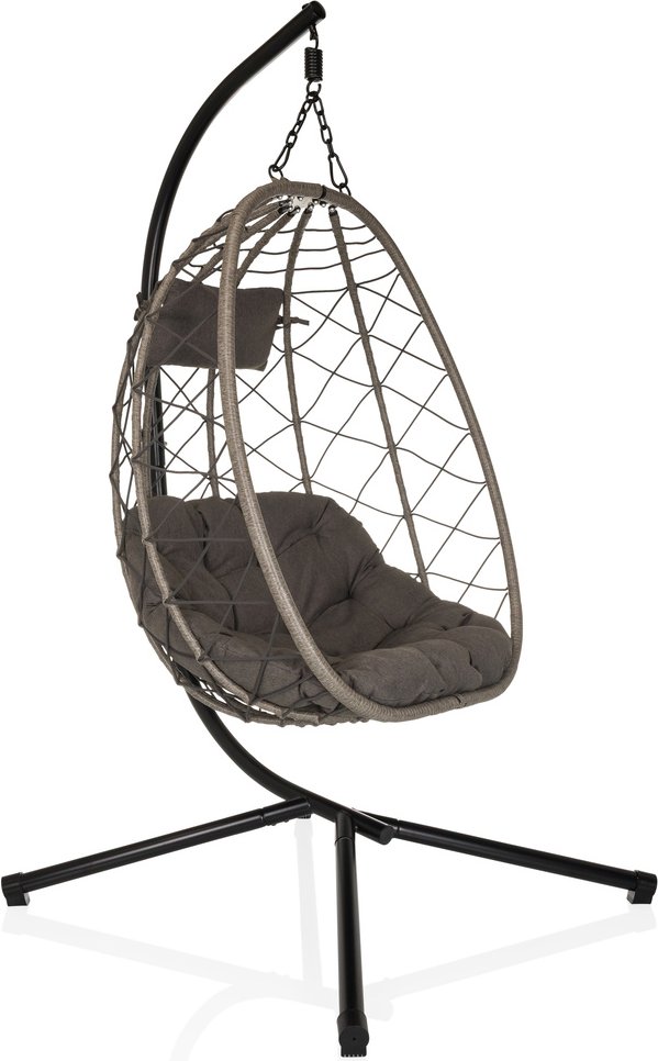 COCOVA - Hängesessel Schwarz/Grau