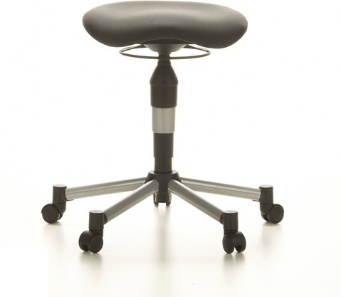 BALANCE 20 - Drehhocker Schwarz Stoff