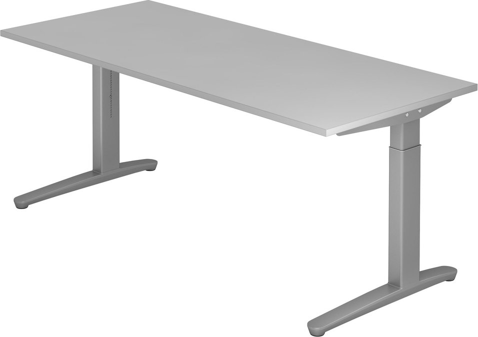 XTRA XB 19 SS | Schreibtisch - Grau 180 x 80 höhenverstellbar