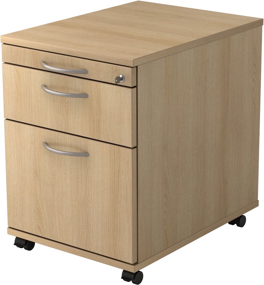 SIGNA AC20 BM - Rollcontainer Eiche Bogengriff Metall