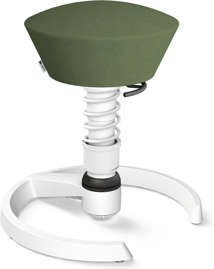 AERIS SWOPPER MIT GLEITER - Swopper Low Mikrofaser Grün Gestell Weiß