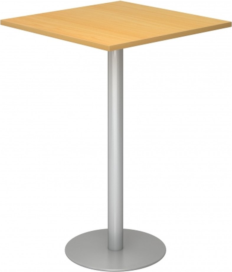 Thumbnail - BISTRO H88Q S - System Konferenztisch Buche 80 x 80 Silber