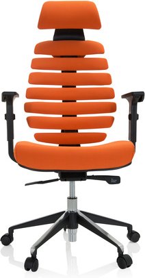 ERGO LINE II PRO | Stoff - Profi Bürostuhl Orange