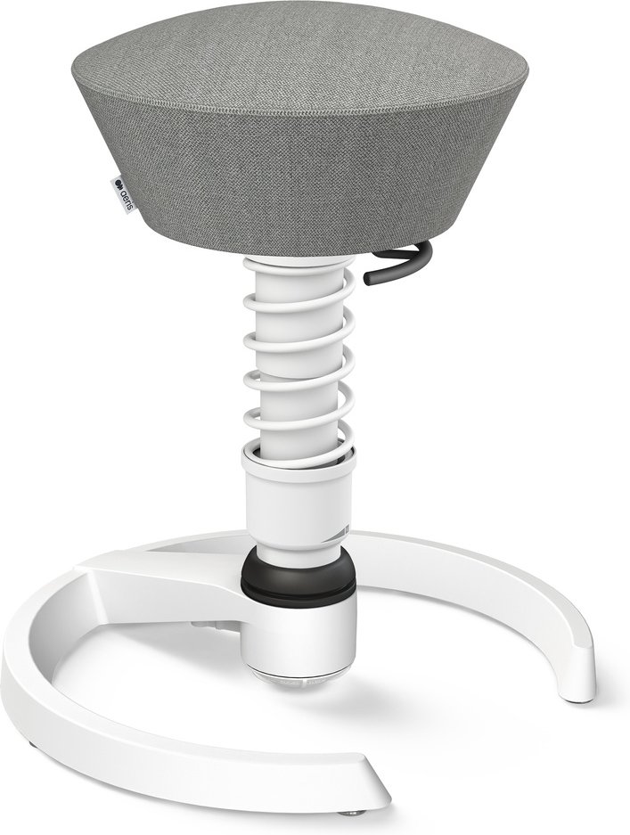 AERIS SWOPPER MIT GLEITER - Swopper Standard Wollmischung meliert Steingrau meliert Gestell Weiß