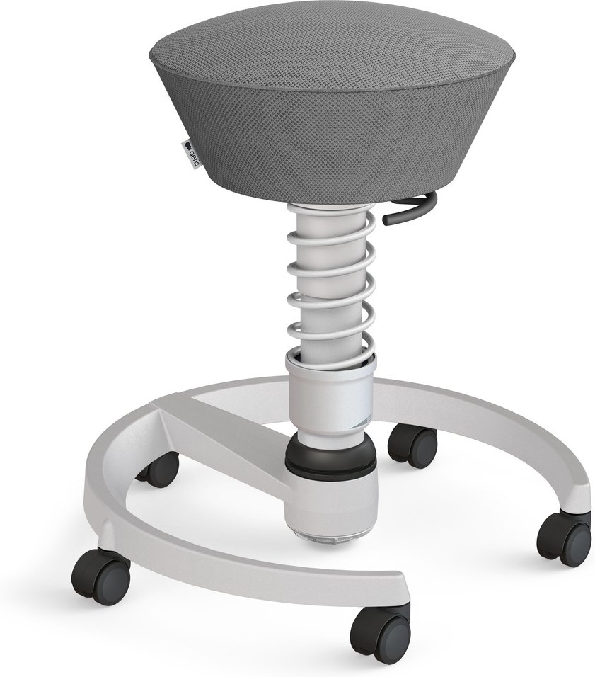 AERIS SWOPPER AIR MIT ROLLEN - Swopper Standard Grau Mesh-Gewebe AIR Gestell Hellgrau metallic