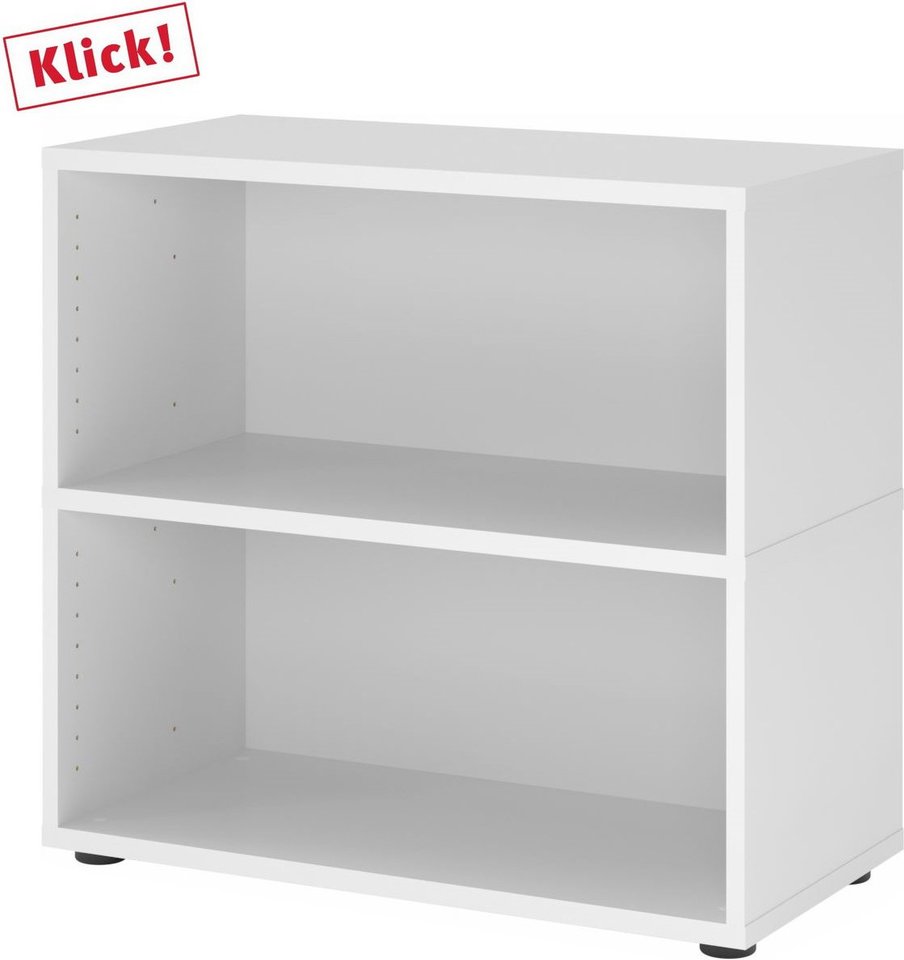 FlexWall | 2 OH | Korpus mit Stellfüßen - Weiß