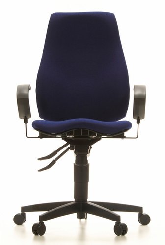 SYDNEY PRO - Profi Bürostuhl Stoff Dunkelblau