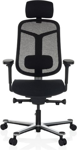 Thumbnail - BICOLORE HIGH - High End Bürostuhl Schwarz / Silber