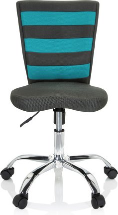 KIDDY COMFORT I - Kinderdrehstuhl Grau / Türkis