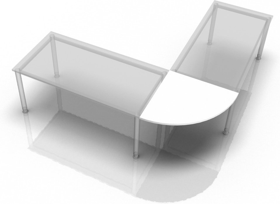 Thumbnail - HE91 - Eckwinkel rund 80x80 Weiß