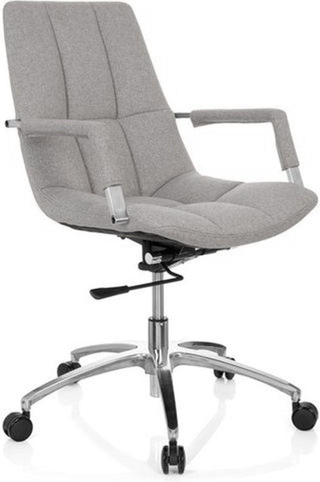 SARANTO | Stoff - Home Office Bürostuhl Hellgrau