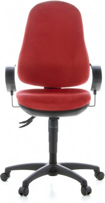 ERGO SYDNEY - Profi Bürostuhl Rot Stoff