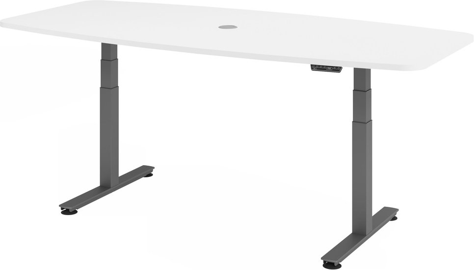 XDSM 22 G | Schreibtisch - Weiß 220 x 103 elektrisch höhenverstellbar