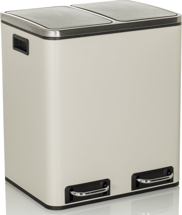 Clean 9 | 2 x 15L - Mülleimer Beige