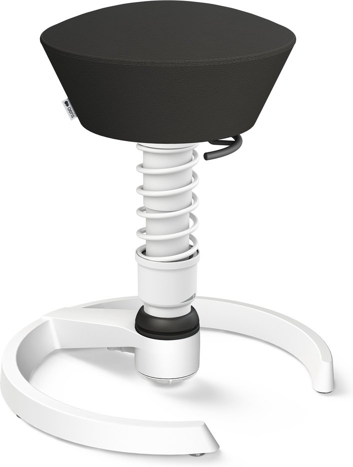 AERIS SWOPPER MIT GLEITER - Swopper Standard Leder Schwarz Gestell Weiß