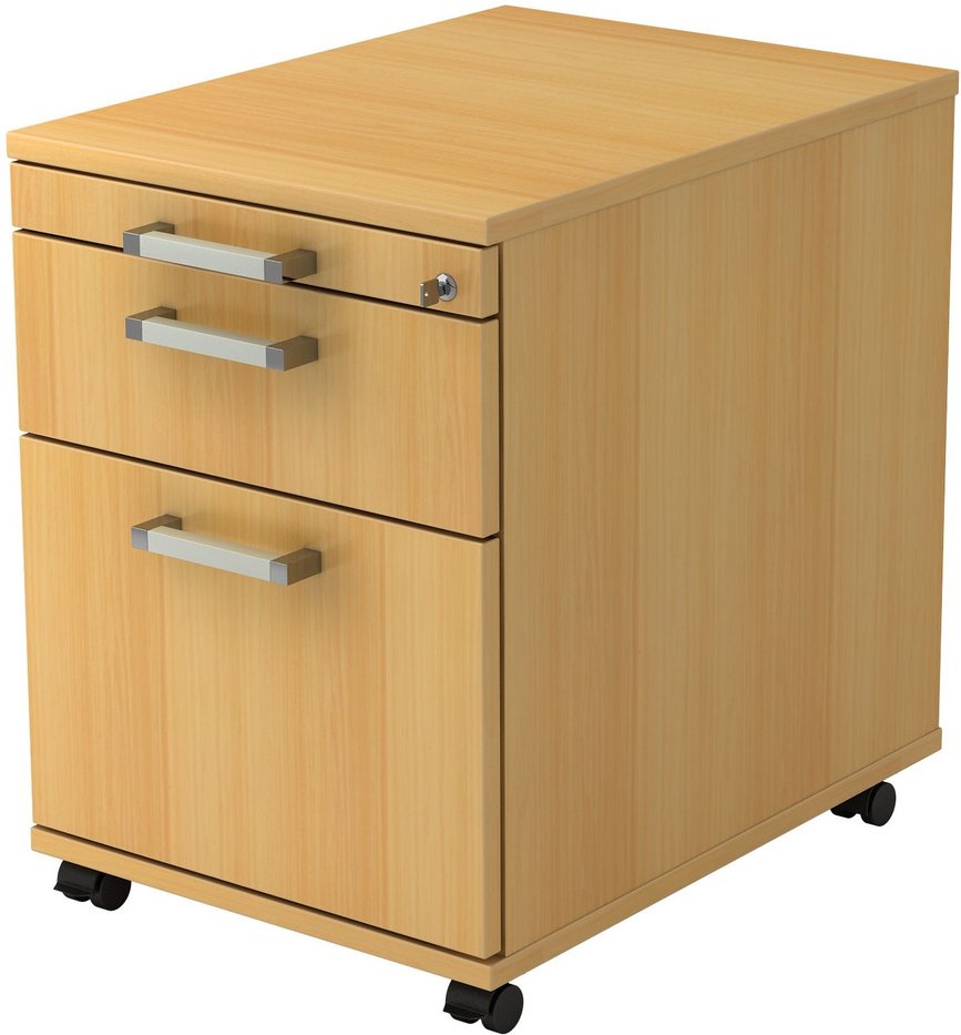 Thumbnail - SIGNA AC20 CE - Rollcontainer Buche Chromgriff Metall