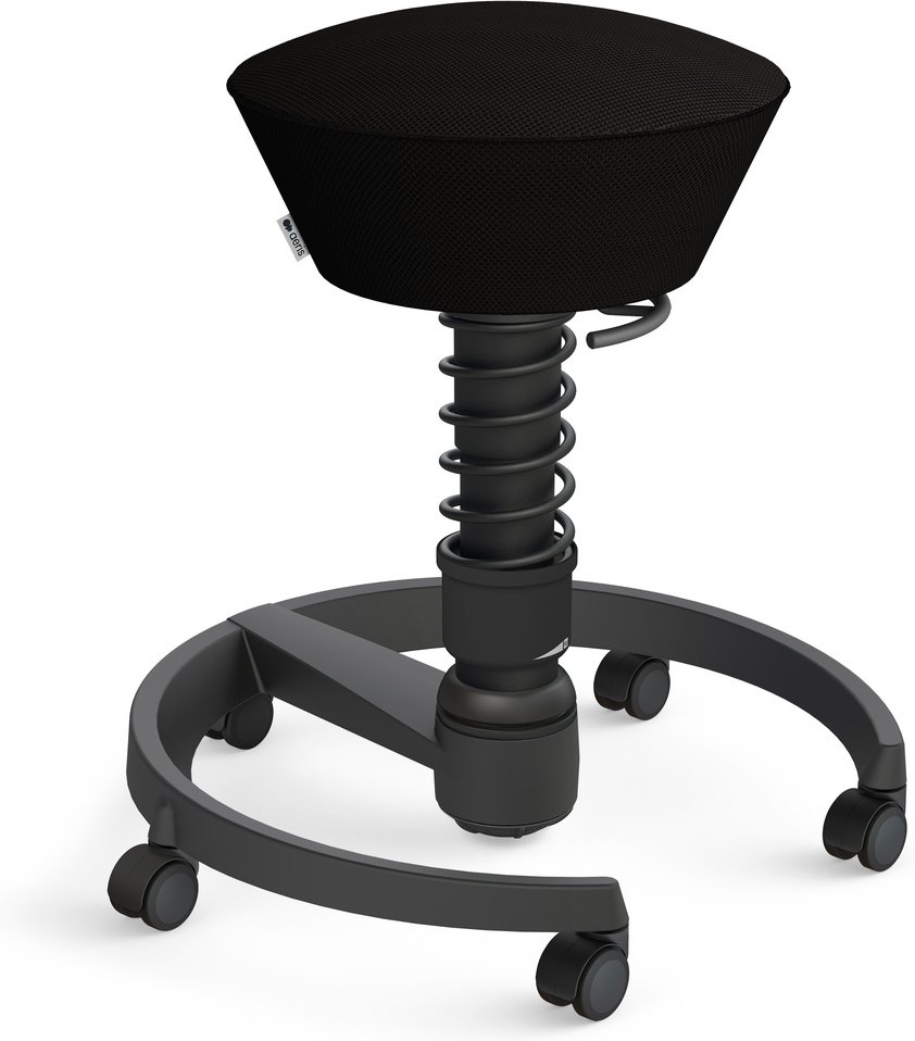 AERIS SWOPPER AIR MIT ROLLEN - Swopper Standard Schwarz Gestell Schwarz Mesh-Gewebe AIR