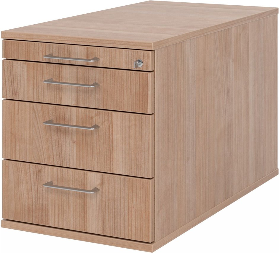 SIGNA TC30 BS - Rollcontainer Nussbaum Bügelgriff Metall