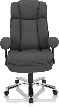 BUILDER XXL I | Stoff - XXL Drehstuhl Dunkelgrau