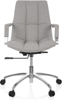 SARANTO | Stoff - Home Office Bürostuhl Hellgrau
