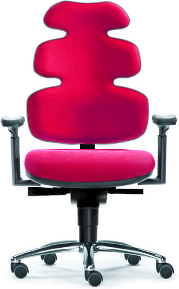ZERO 54 - High End Bürostuhl mittel mit Stoff Rot Gernot-M. Steifensand Stoff