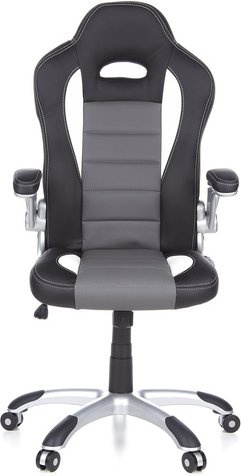 GAME SPORT - Gamingstuhl Schwarz / Weiß / Grau