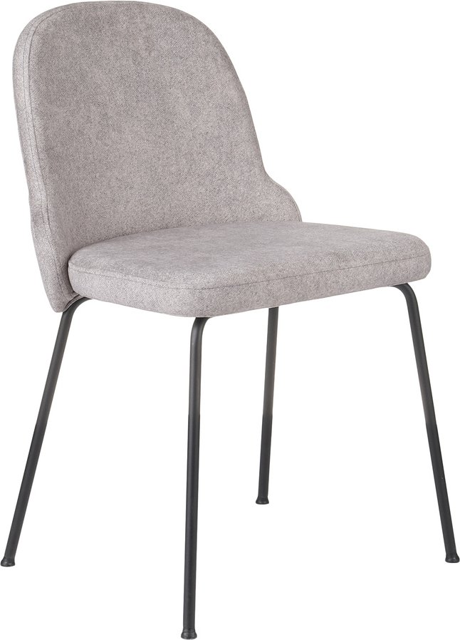 BELLA BLACK S - Vierfußstuhl Hellgrau