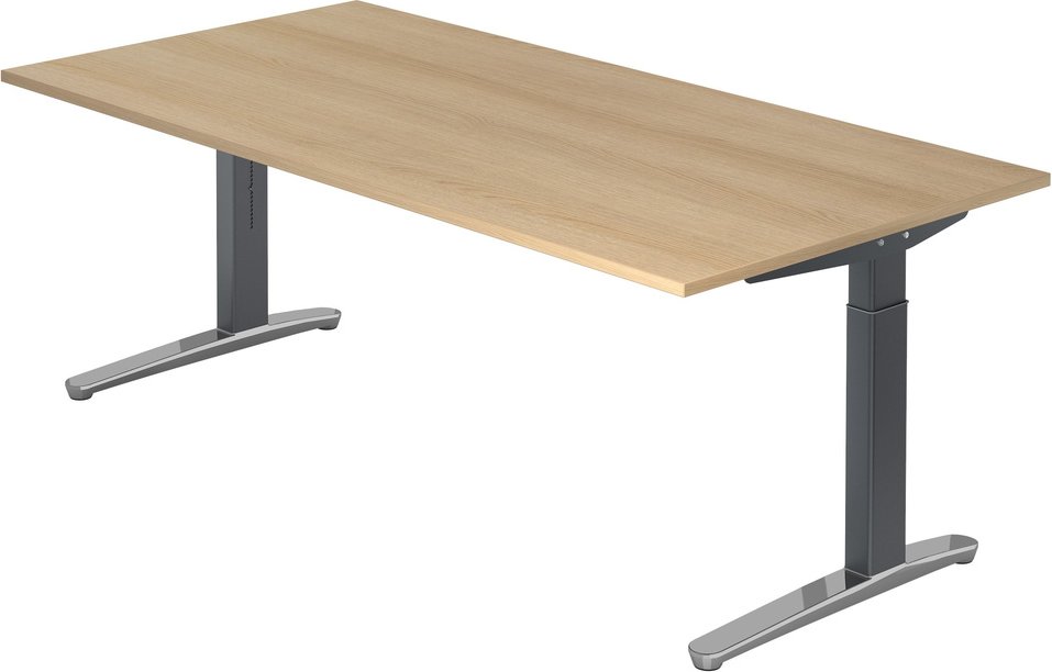 Thumbnail - XTRA XB 2E GC | Schreibtisch - 200 x 100 Eiche höhenverstellbar