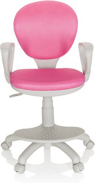 Thumbnail - KID COLOUR G1 - Kinderdrehstuhl Pink / Grau