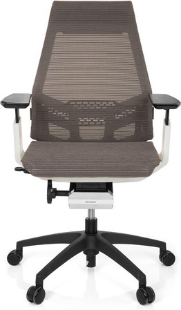 Thumbnail - GENIDIA SMART WHITE | Netz - Profi Bürostuhl Grau / Weiß